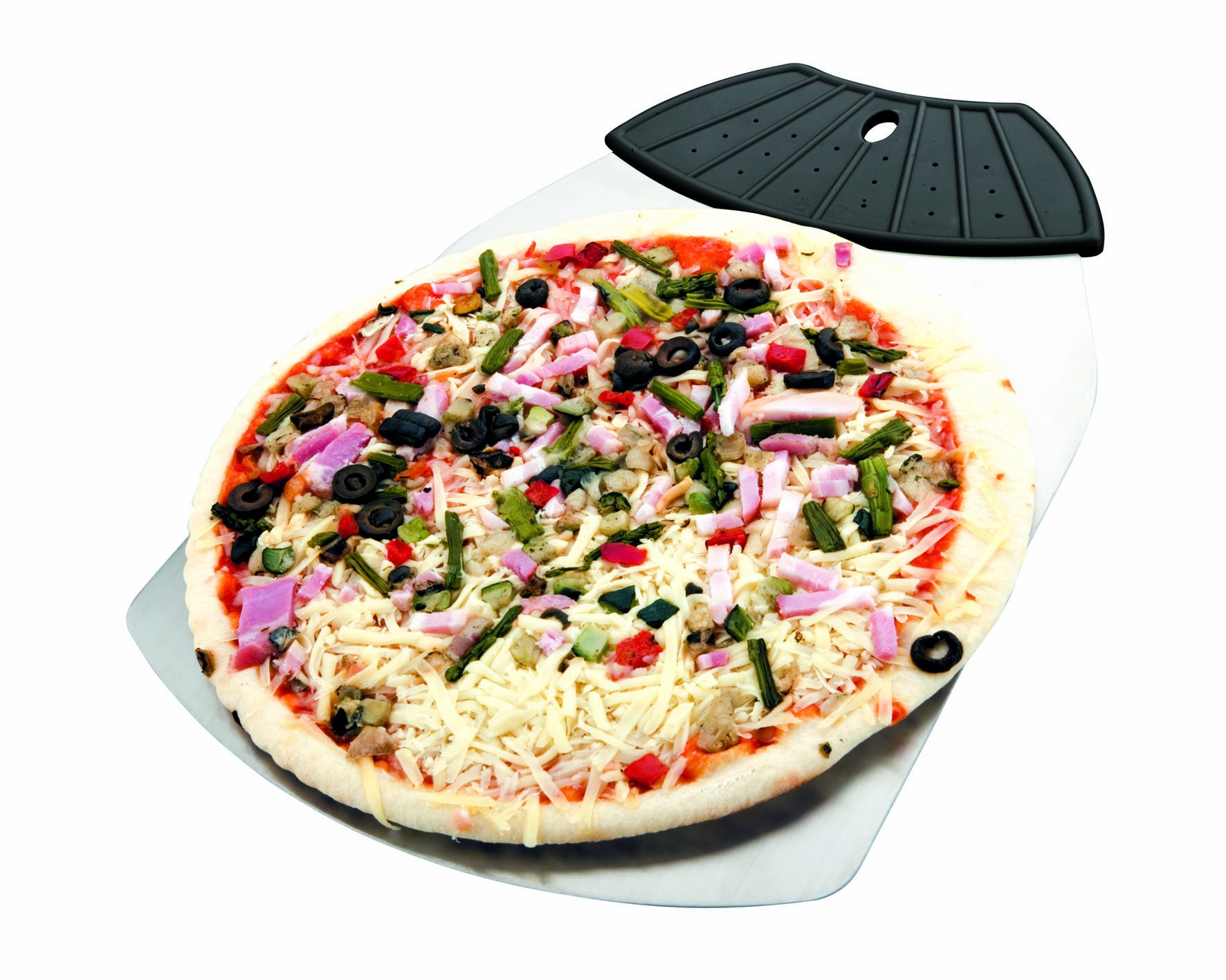 Lacor 61461 Stainless Steel Pizza Flat Scoop, 30 x 36 x 25 cm, Black