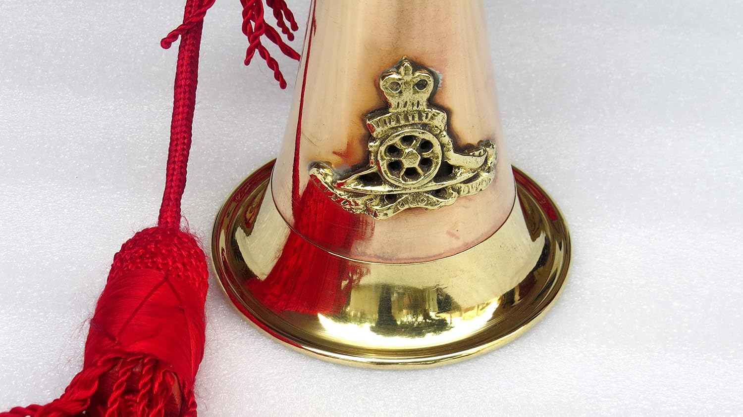 Civil War Era Solid Copper Bugle With Beautiful Rope US Military Cavalry Horn Handmade: Musical Instruments