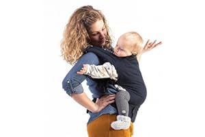Boba Baby Carrier Backpack or Front Pack Baby Sling For 7 lb Infants and Toddlers Up To 45 Pounds (Classic 4GS - Navy)
