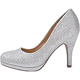 Kassie Daniela Womens Classic Round Toe High Heel Platform Pumps Elegant Dress Shoes for Party Office or Wedding - Fermin