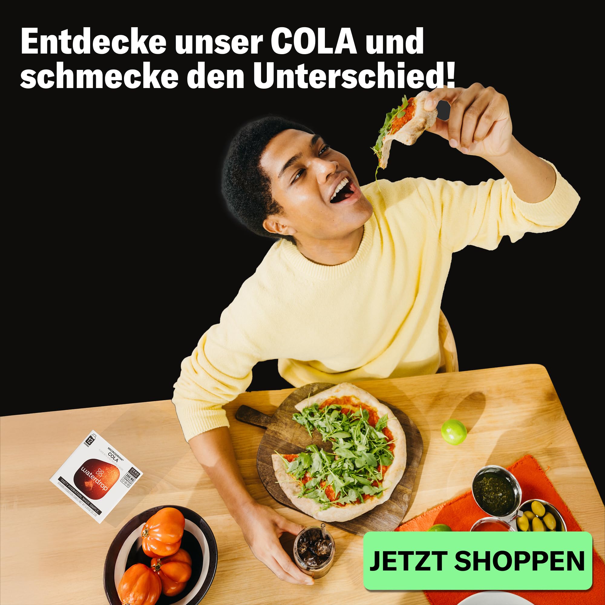waterdrop® Cola SPECIAL EDITION Microdrink, 36 Drops Würfel ohne Kalorien, Geschmack für Wasser zuckerfrei, zero sugar 7