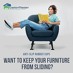 CasterMaster Non Slip Furniture Pads- 2x2 Square