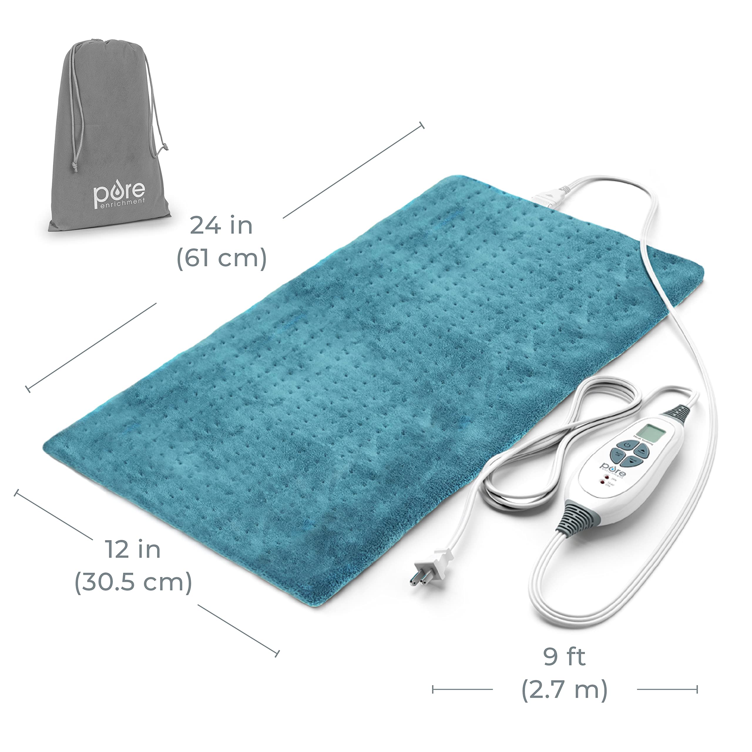 Pure Enrichment® PureRelief™ XL Heating Pad 12" x 24" Electric