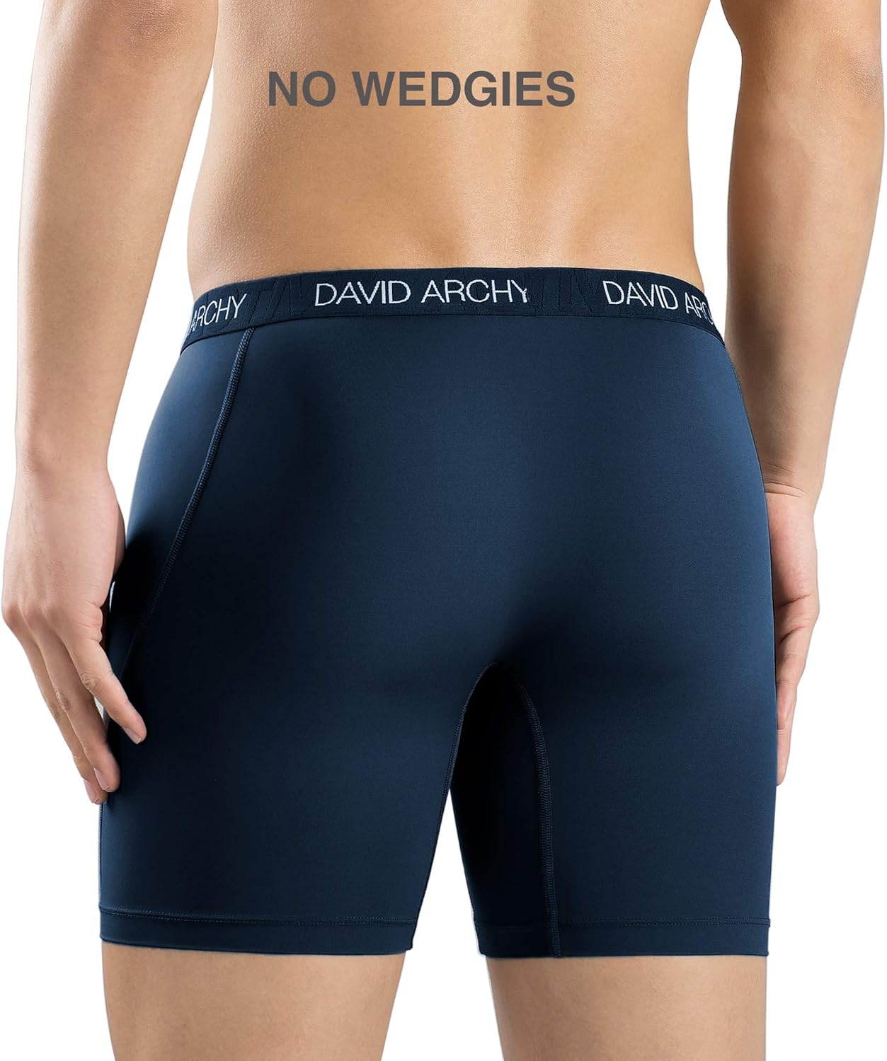 DAVID ARCHY 3 Pack Men's Ultra Soft Mesh Quick Dry Sports Underwear Breathable Boxer Briefs: Clothing