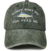 Enodtter Women Want Me Fish Fear Me Hats for Men