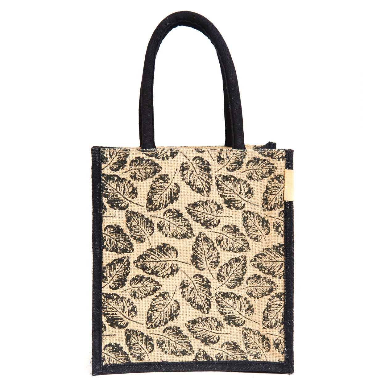h&b jute unisex multicolour tote bag