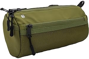 Lumiere & Co. Bike Handlebar Bag – Minimalist Design – 3 Size options, Multiple Colors – Clip Straps, Hook & Loop, Shoulder Strap