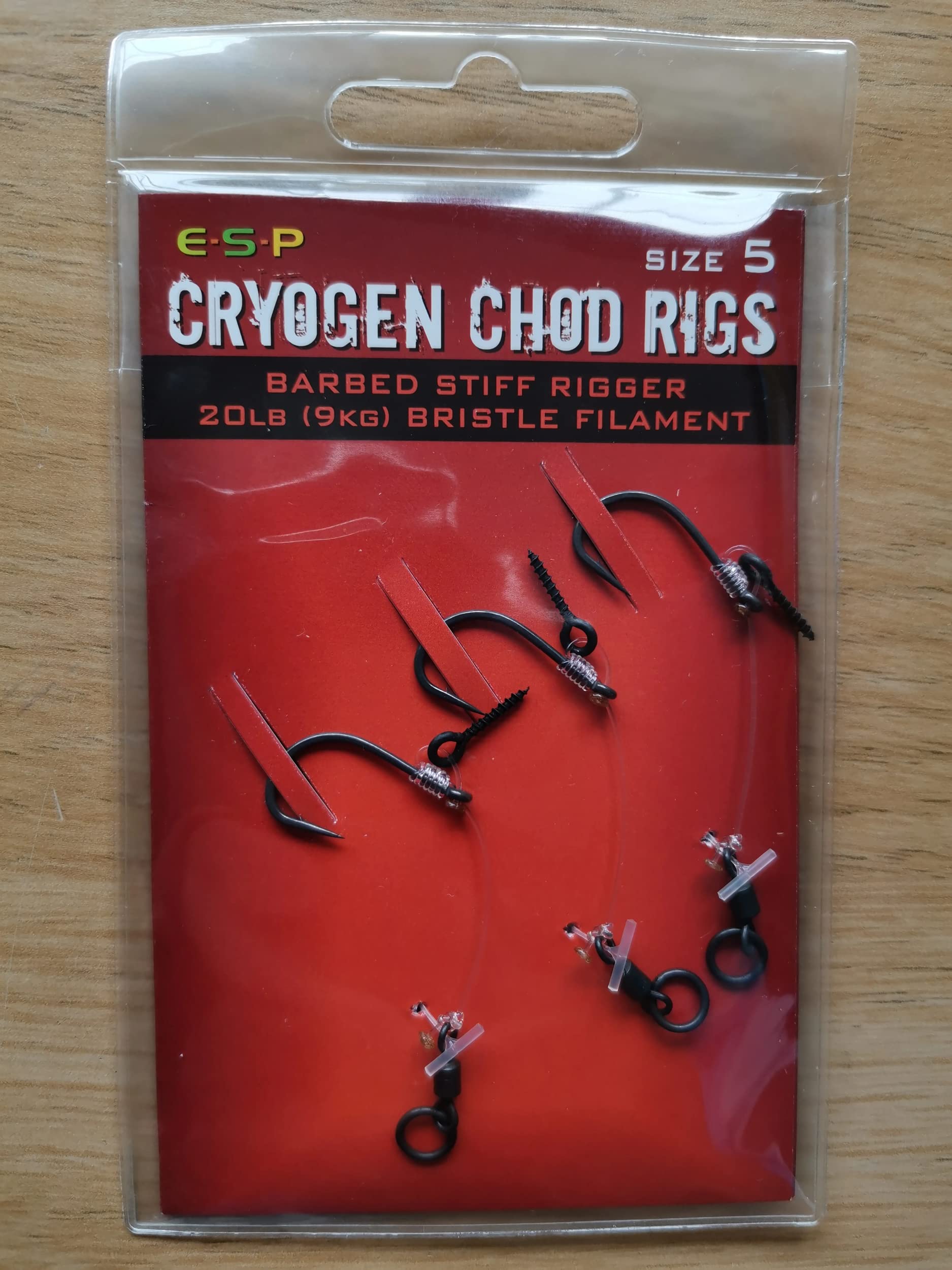ESP Cryogen Chod Rig With Bait Screw Barbed OR Barbless: Barbed 5