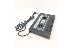 Car Audio Cassette Adapter – Universal Tape Adapter with 3.5mm AUX Cable – Play Music from Smartphone, MP3 Player, Tablet or 