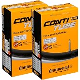 Continental Road Bike Inner Tube - Presta Valve, 2 Pack | Removable Valve Core | Seamless, Mold-Cured | For Endurance Road and All-Road