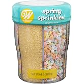 Wilton Spring Sprinkles, Edible Sprinkle Mix, Assorted Colors, For Cookies or Cake Decorating, 6.4 oz., 6-Cell Container