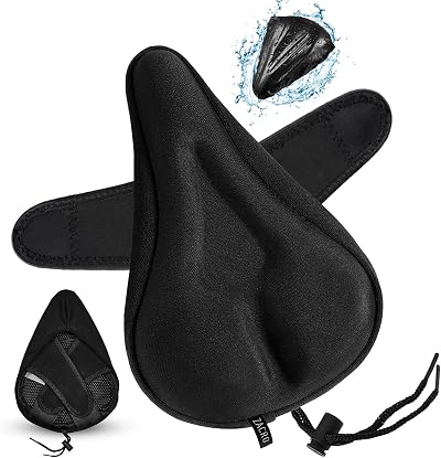 Zacro Gel Bike Seat Cushion 11x7in; Extra Soft Pad for Peloton Spin Indoor