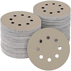 POTUINOM 50PCS 5 inch Silicon Carbide Sanding Discs