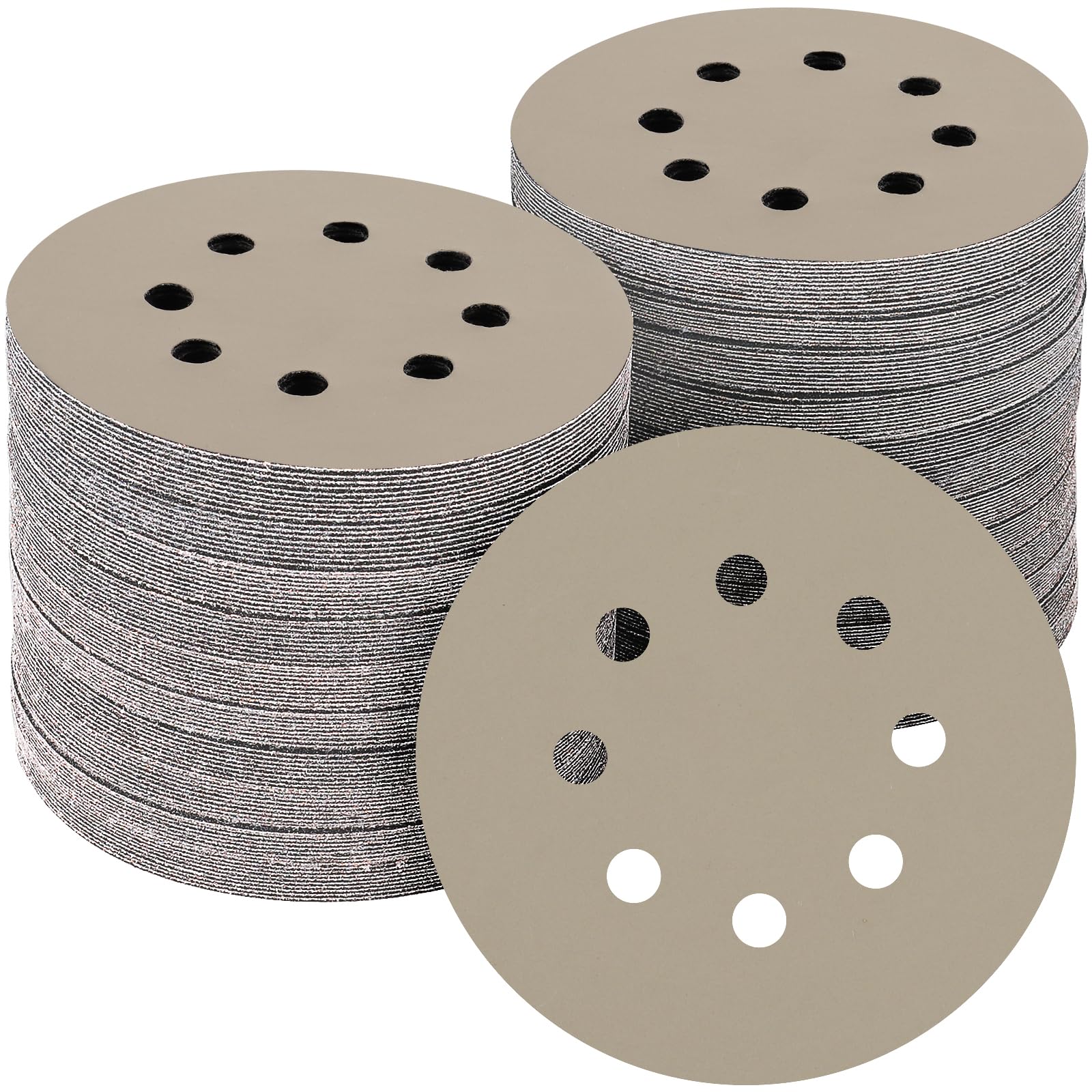 POTUINOM 50PCS 5 inch Silicon Carbide Sanding Discs
