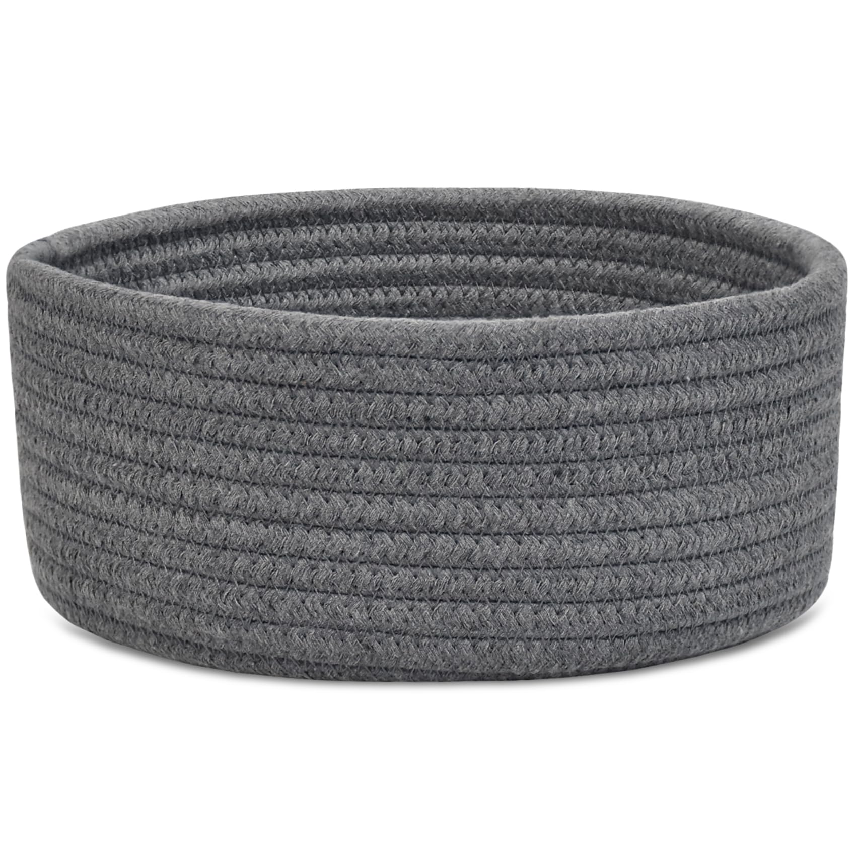 Photo 1 of ABenkle Small Woven Basket, Empty Tiny Shallow Storage Basket, Mini Cotton Rope Baskets, Round Decorative Hamper, Basket Storage Bins for Toys, Spa, Socks, Nursery, Living Room