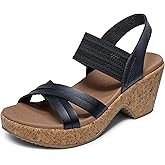 Skechers womens Brystol - Night SkiesWedge Sandal