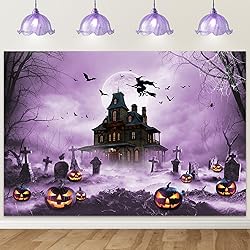 Mocsicka Halloween Photography Backdrop Scary Night