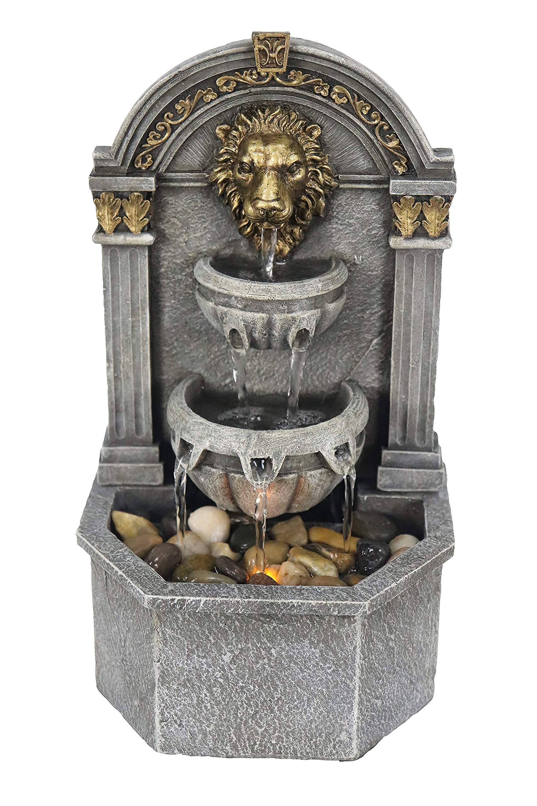Photo 1 of **UNKNOWN DAMAGES**  Warm Garden Tabletop Water Fountain Indoor-with Lion's Head Design, Décor Your Indoor Space,Relaxation for Office, Living Room, or Bedroom,10.6''Tall
