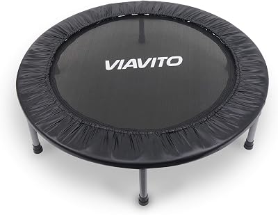 VIAVITO Mini Fitness Trampoline 96.5 cm Indoor Rebounder 100 kg