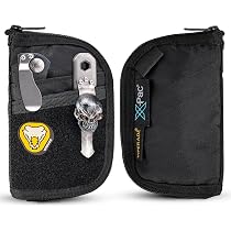 VIPERADE VE20 EDC Pouch – Small 5.5" X 3.5" Pocket Organizer With 8 Compartments, 500D Fabric, YKK Zipper, Patches Display Panel, For Multitools, Flashlights, Knives, Pens, Keychains