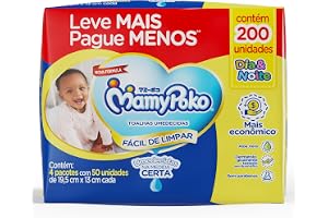 MamyPoko Lenços Umedecidos Dia&Noite 200 Unidades