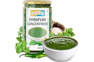 Ashoka Indian Dipping Chutney | Panipuri Concentrate | Made with Premium Indian Spices | Vegan | Kosher | Original Indian Cuisine Since 1932 | Great for BBQs, Wings, and Salads | 250 Grams