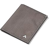 Allett Original Wallet, Charcoal Grey | Nylon, RFID Blocking, Thin Bifold, Minimalistic, Front Pocket | Holds 4-24+ Cards, Bills, Receipts | Wallets for Men & Women