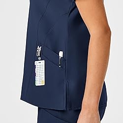 WonderWink Womens Stylized V-Neck Top Medical