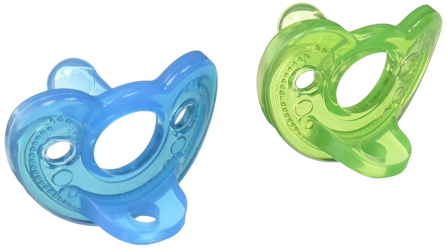 2Pack The First Years GumDrop Newborn Pacifier Blue/Green Nursing