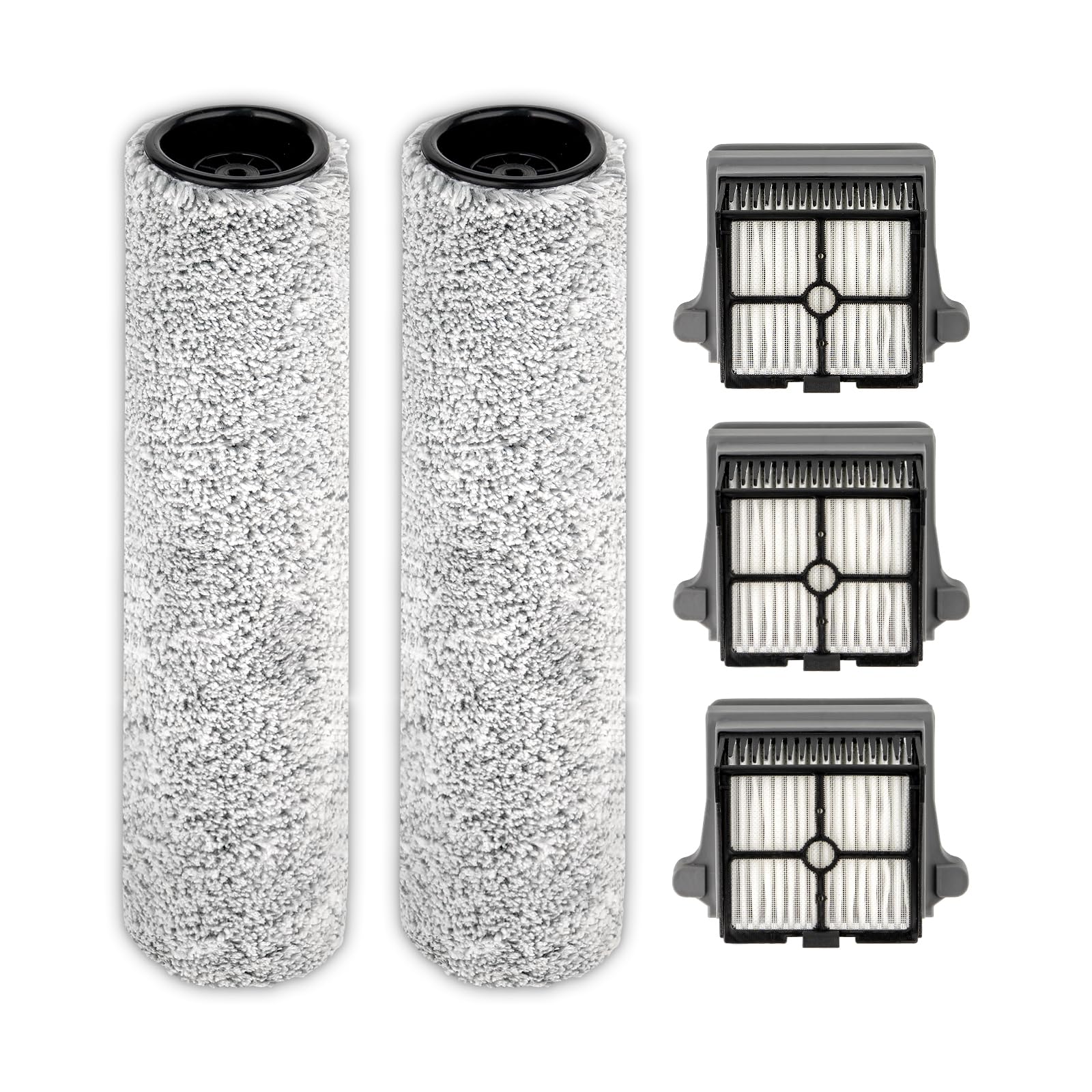 Photo 1 of ?Version 2, Detachable?(5 Pack) S7 Pro Brush Rollers and HEPA Filters Compatible With Tineco Floor One S7 Pro, Floor One S6 Wet Dry Vacuum Cleaner (Excluding Handle)