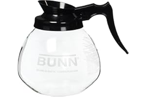 Bunn 12 Cup Standard Decanter Coffee Pot, Clear/Black