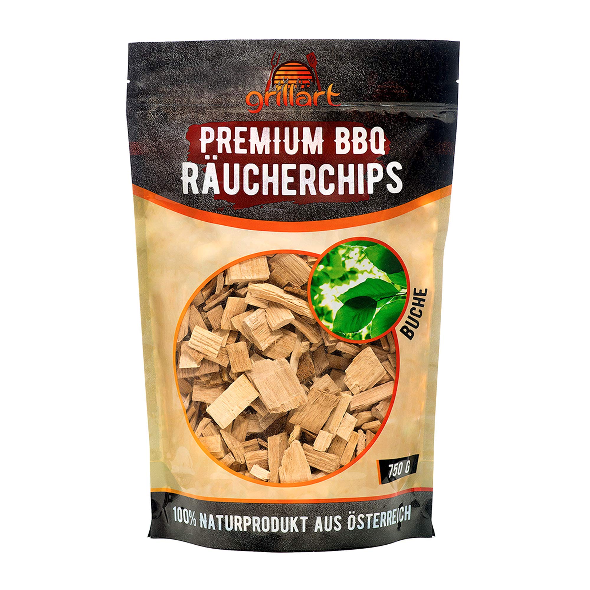 XL Premium beech woodchips for a special smoky aroma – very smoky woodchips/smoking wood – 100% natural tree wood from the Alps for a unique barbecue flavour – 1.65lb
