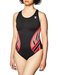TYR Phoenix Splice Maxfit Swimsuit, Black/Red, Size