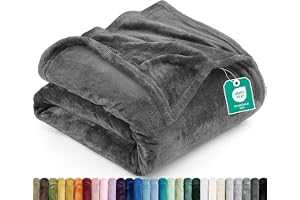 Utopia Bedding Ultra Soft Fleece Bed Blanket Queen Size Grey (90x90 Inches) | Microfiber Plush Warm Lightweight Breathable Cozy Blanket Anti-Static, All Season Use, Gift for Women and Men
