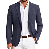 COOFANDY Mens Blazer Casual Sport Coats One Button Lightweight Sport Jacket | Regular Fit Suit Jackets, Wrinkle Free Stretch Blazers, Subtle Brushed Fabric, Wedding Office Business, Daily Wear