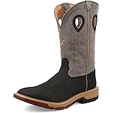 Twisted X mens 12" Pull on Soft Toe Western Work Boot