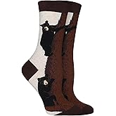 WHD Black Bear Crew Socks for Women & Men | Fun Animal Socks, Nature Lover Gift