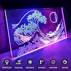 MiMaik The Great Wave Off Kanagawa LED Neon