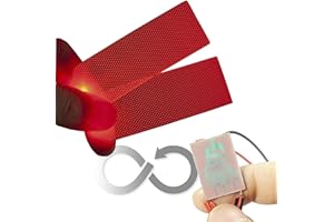 MLNYITUS Breathing Pattern LED Decorations Flexible Helmet Lights Cosplay DIY Kit RGB Superhero Men's Gift - Red Breathing Light