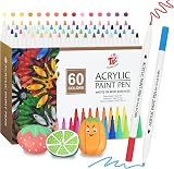 TBC The Best Crafts Acrylic Paint Pen 60 Color Waterproof Non-Toxic