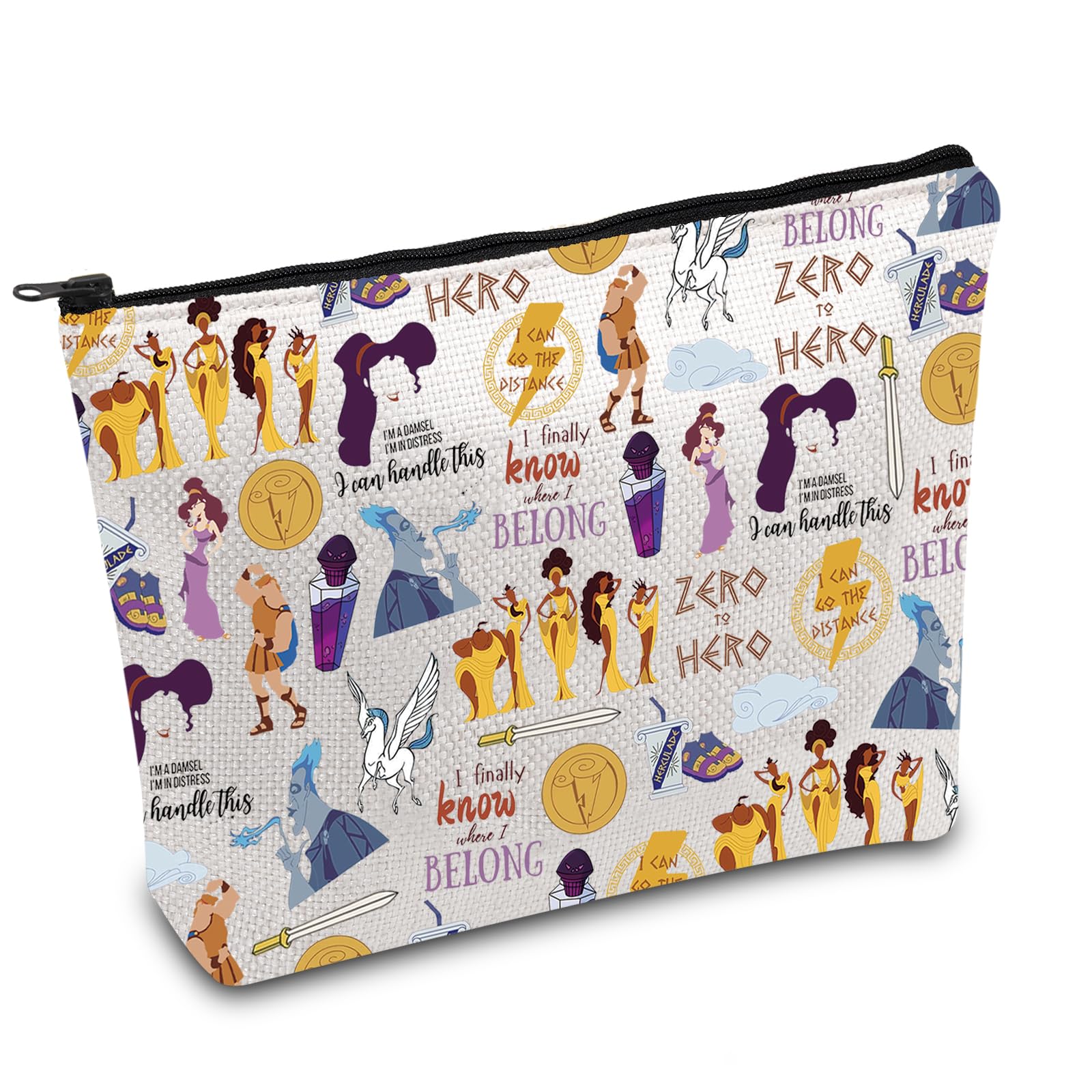 Hercules Muses Gift Cartoon Movie Makeup Bag Movie Characters Collage Cosmetic Bag Magic Kingdom Gift Family Trip Gift (to Hero UK)