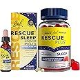 RESCUE Nighttime Sleep Aid Bundle, 3Pk - Bach Sleep Kids Dropper, 10mL Sleep Liquid Melts, 28Ct Plus Sleep Gummies with 5mg Melatonin/dose, 60Ct