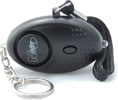 Minder 140db Police Approved Mini Alarm Keyring Torch Black