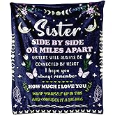 Bestshop Sister Gifts Blanket 50"x60" – Cozy Fleece Throw Blanket Gifts for Christmas Valentines Day for Sisters Adult, Sister Birthday Gifts for Girls on Graduation/Friendship Day