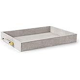 AERIN Classic Shagreen Serving Tray - Dove