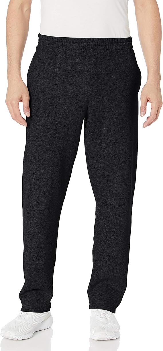 Fruit of the Loom Men's Big and Tall Pocketed Open Bottom Sweatpants