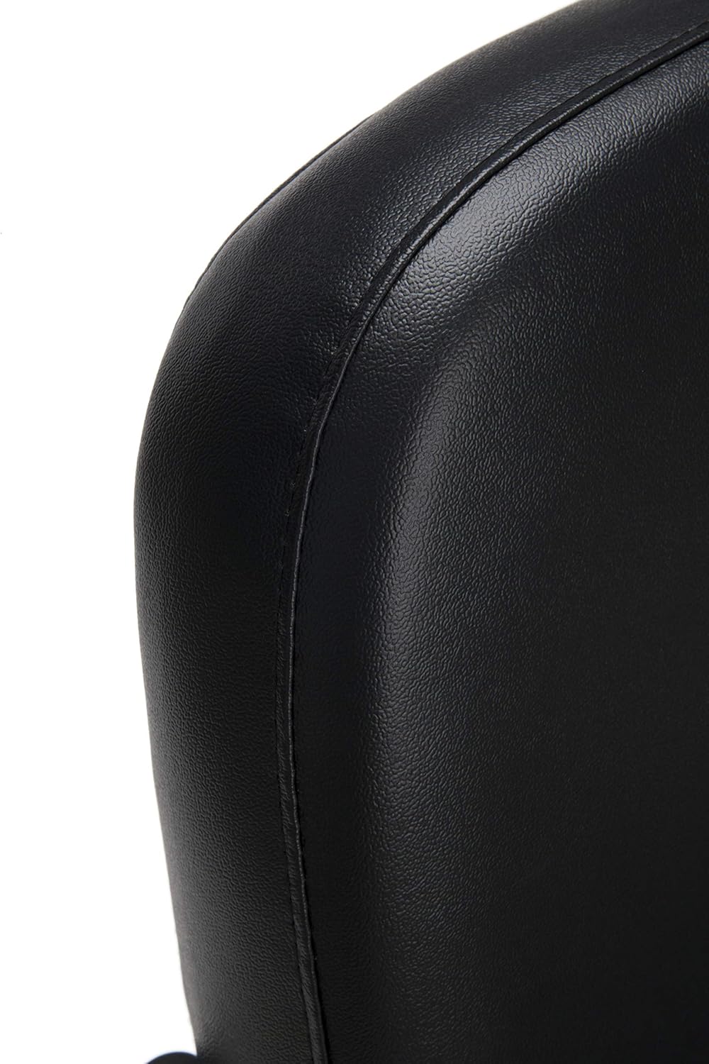 OFM Vinyl Guest and Reception Chair, Armless, Black: Furniture & Decor