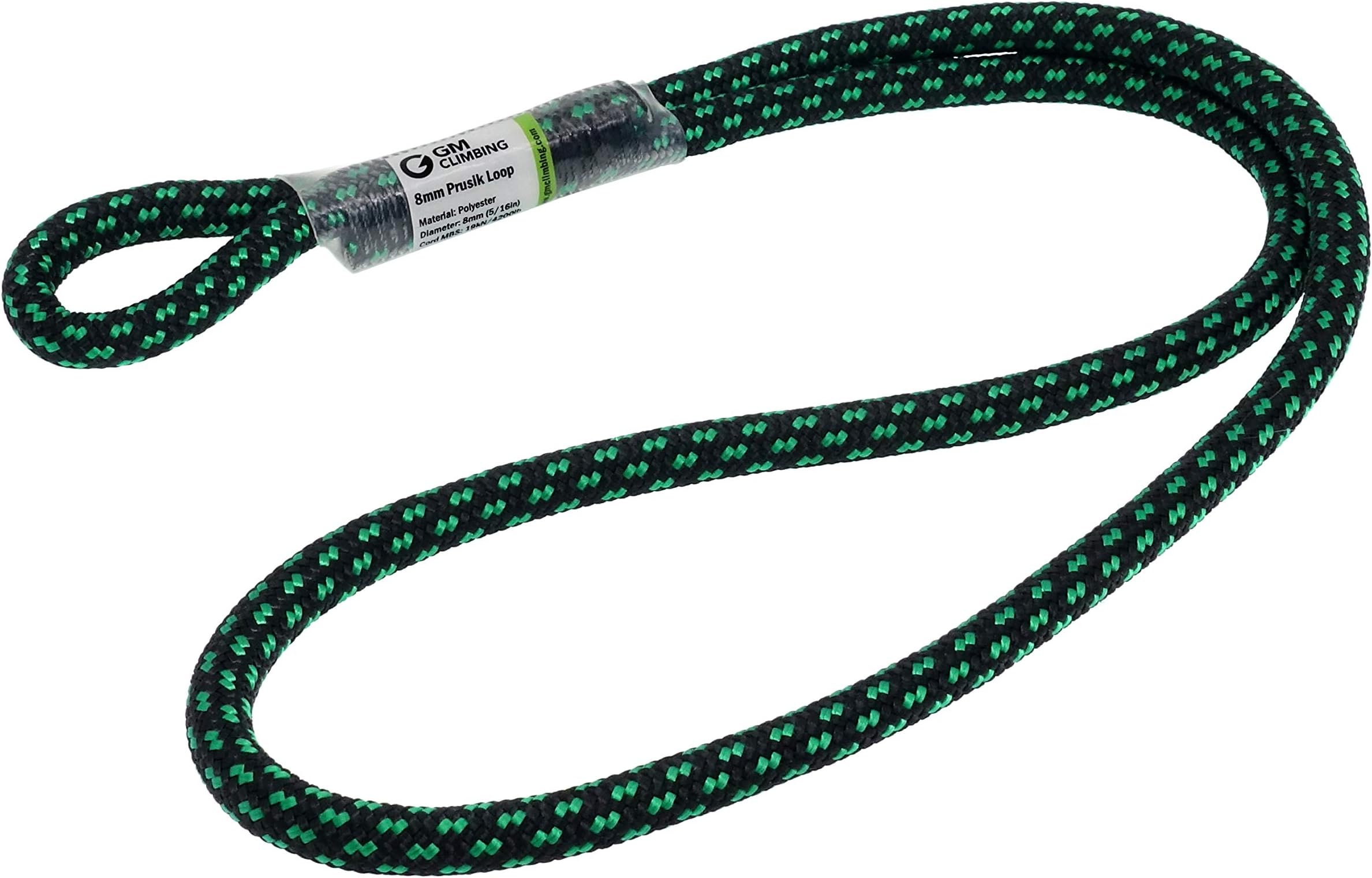 GM CLIMBING 8mm (5/16") Prusik Loop Pre-Sewn 18 inches / 24 inches