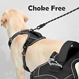 Funfox Dog Harness Medium No Pull Front Clip Reflective Adjustable Vest Black view 4