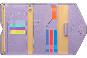 ZOPPEN Mulit-purpose Rfid Blocking Passport Holder Travel Wallet (Ver.4) Passport and Vaccine Card Holder ComboTri-fold Document Organizer Travel Essentials